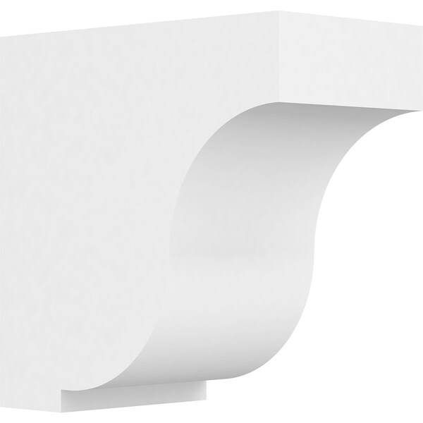 Ekena Millwork Standard Van Buren Architectural Grade PVC Bracket, 5"W x 9"D x 9"H BKTP05X09X09VAN - main